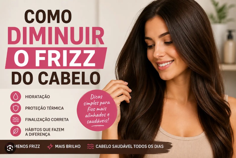 Como diminuir o frizz do cabelo - dicas para fios alinhados